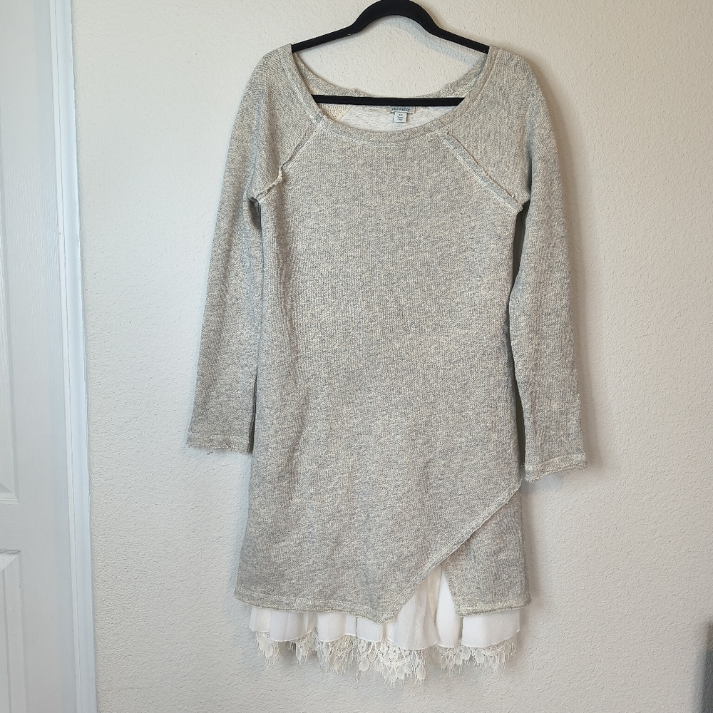 Sundance BestFriends Terry‎ Oversized Tunic Sweater Dress Grunge Size XS